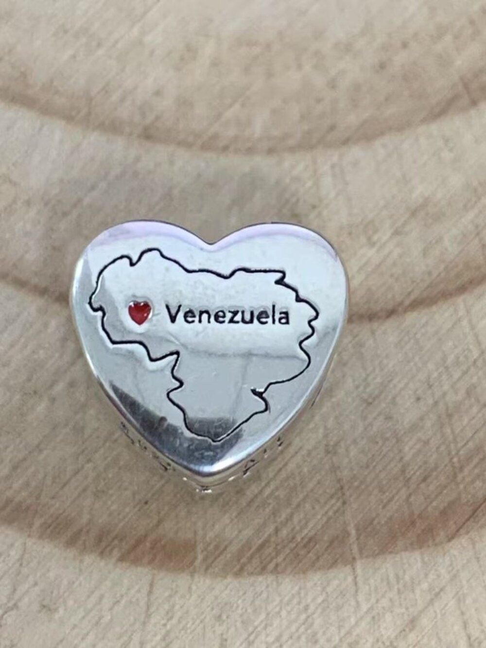 Pandora Venezuela Exclusive Country Heart Flag Colors Charm, S925 Silver Jewelry